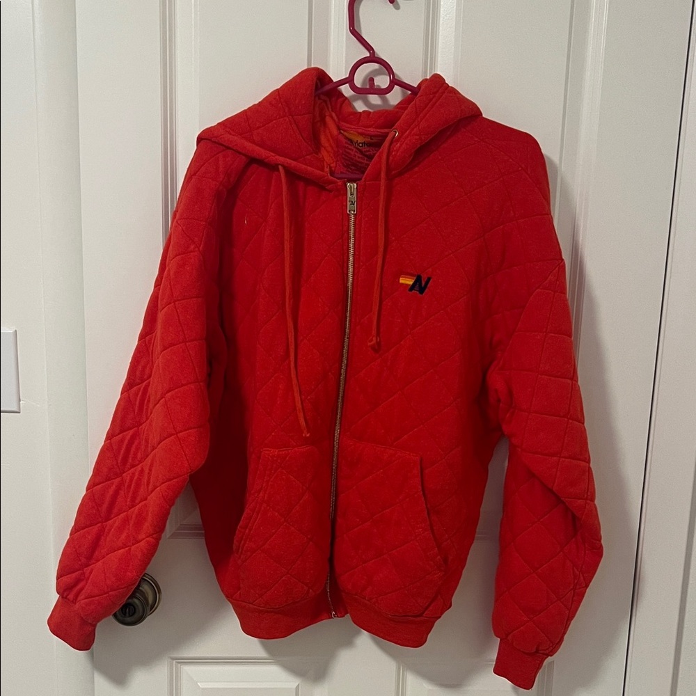 Aviator Nation Vibrant Red Hoodie